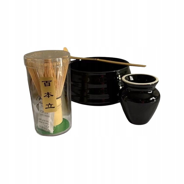 Zestaw do parzenia herbaty Matcha czarny