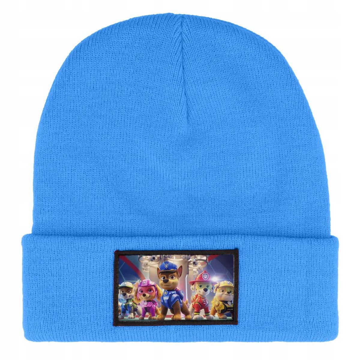 CZAPKA ZIMOWA CIEPŁA NIEBIESKA DZIECIĘCA Z MOTYWEM MARSHALL WIELE WZORÓW