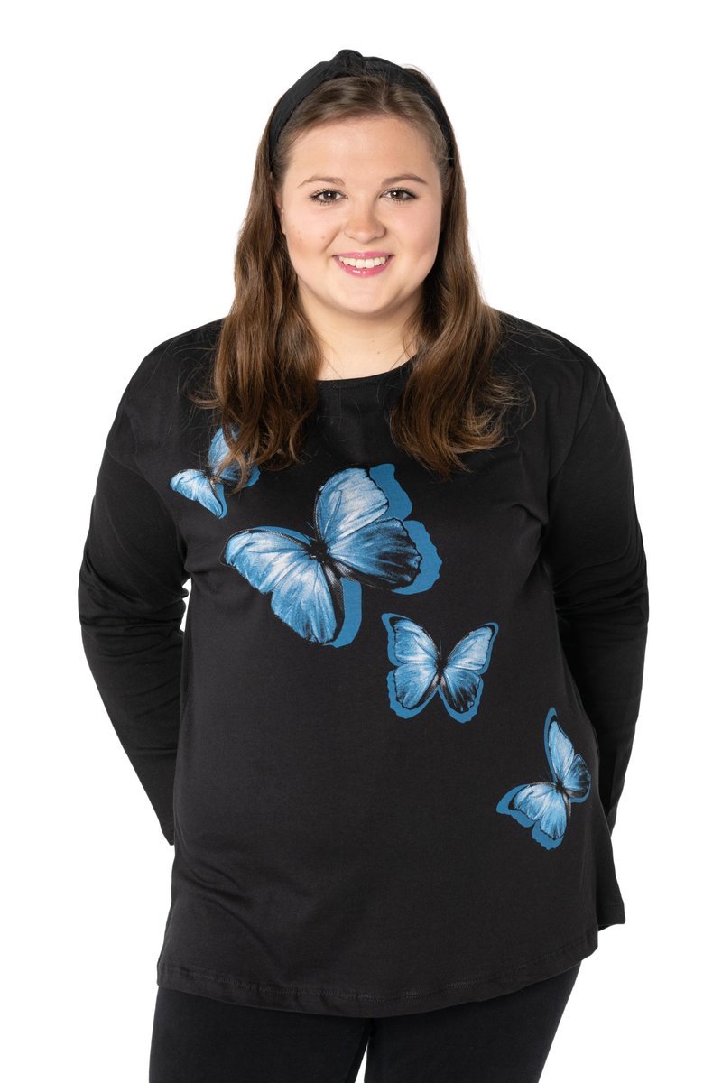 Bluzka Damska Koszulka z Długim Rękawem 2014-2 3XL