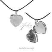Wisiorki - ankabizuteria.pl Srebrna zawieszka PUZDERKO serduszko - miniaturka - grafika 1