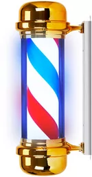 Plafon podświetlany pole barber shop bb-02 złoty duży - Pozostałe akcesoria fryzjerskie - miniaturka - grafika 1