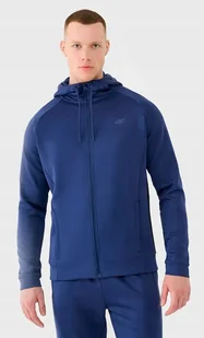4F MÄSKA SPORTOWA BLUZA Z KAPTUREM ROZPINANA TERMOAKTYWNA / rozm L - Bluzy męskie - miniaturka - grafika 1