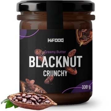 Blacknut Crunchy HiFOOD Krem Czekoladowy 300g Masło czekoladowe z orzechami