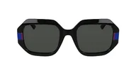 Okulary przeciwsłoneczne - KARL LAGERFELD Damskie okulary przeciwsłoneczne KL6124S, czarne, jeden rozmiar, Czarny, Rozmiar uniwersalny - miniaturka - grafika 1