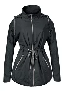 Cienka Kurtka Damska Wiatrówka 12013 r 3XL Czarna - Kurtki damskie - miniaturka - grafika 1