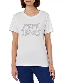 Koszulki i topy damskie - Pepe Jeans Damska koszulka Bria, Biały (biały), M - grafika 1
