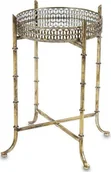 Ławy i stoliki kawowe - Art-Pol Stolik Złoty Postarzany Metalowy 50x33,5x33,5 - miniaturka - grafika 1