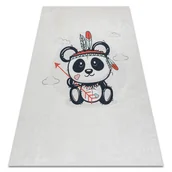 Dywany dla dzieci - Dywan do prania BAMBINO 1129 Panda dla dzieci, antypoślizgowy - krem, 80x150 cm - miniaturka - grafika 1