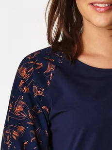 KOSZULA KEY LND-752 B22 (kolor granat, rozmiar S) - Piżamy damskie - miniaturka - grafika 3