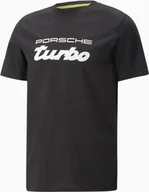 Koszulki męskie - Puma PORSCHE TURBO Legacy Logo Tee - Koszulka męska bawełniana czarna 538236-01 , Rozmiar: XXL - miniaturka - grafika 1