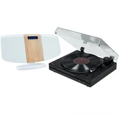 Zestawy stereo - Zestaw Stereo / Cyfrowa Mini Wieża z Gramofonem Thomson Tt350 & Mic401 - miniaturka - grafika 1