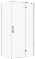 Kabiny prysznicowe - Cersanit Kabina PRYSZNICOWA CITY Z ZAWIASAMI CHROM 100X80X195 PRAWA TRANSP - miniaturka - grafika 1