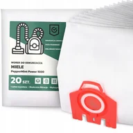 Worki do odkurzaczy - 20x Worek do Odkurzacza Miele PepperMint Power 1500 Duży Torba Worki G9 - miniaturka - grafika 1