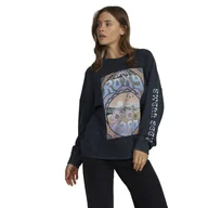 Bluzy damskie - Damska Bluza ROXY EAST SIDE MIDWEIGHT LS URJFT03192-KVJ0 – Czarny - miniaturka - grafika 1