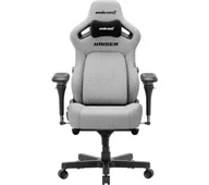 Fotele gamingowe - Anda Seat Kaiser 4 V2 XL Gamingowy do 150kg Tkanina Szary - miniaturka - grafika 1
