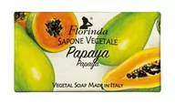 Mydła - Florinda Florinda Mydło naturalne roślinne PAPAYA 100 g flo-050 - miniaturka - grafika 1