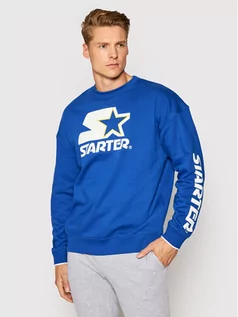 Bluzy męskie - Starter Bluza SUG-022-BD Niebieski Regular Fit - grafika 1