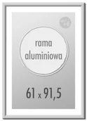 Ramki na zdjęcia - Ramka na zdjęcia 61x91,5 cm Ramki aluminiowe 91,5x61 cm srebrna - miniaturka - grafika 1