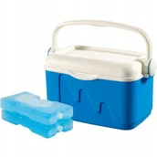 Pojemniki kuchenne - Lodówka turystyczna z dwoma wkładami 10L Curver, niebieska - miniaturka - grafika 1