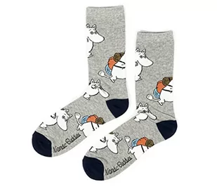 Moomintroll Adventuring męskie skarpety Moomin Socks skarpety męskie, szary, granatowy, 40-45 EU - Skarpetki męskie - miniaturka - grafika 1