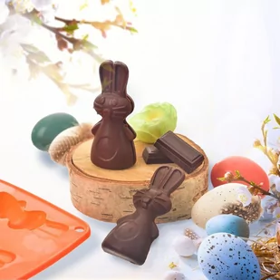 Silikonowa Forma Zajączki Do Ciasteczek Pralinek Lumarko! - Formy do ciast - miniaturka - grafika 3