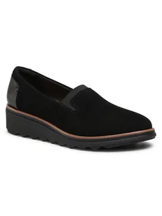 Clarks Półbuty Sharon Dolly 261558194 Czarny - Półbuty damskie - miniaturka - grafika 1