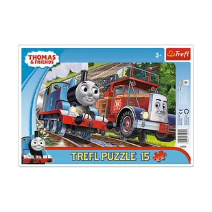 Trefl 15 EL. Ramkowe Lokomotywa Tomek 31231 - Puzzle - miniaturka - grafika 1