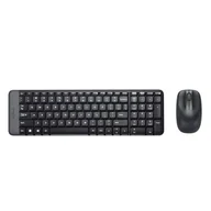Zestawy myszka + klawiatura - Logitech Wireless Combo MK220 klawiatura Dołączona myszka Biuro RF Wireless QWERTY Włoski Czarny 920-003721 - miniaturka - grafika 1