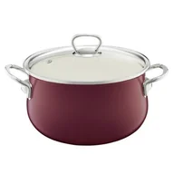 Garnki - Garnek EMALIA OLKUSZ 35238 Bordowy 14 cm - miniaturka - grafika 1