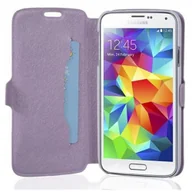 Etui i futerały do telefonów - Etui Cadorabo do Samsung Galaxy S5 / S5 NEO - Etui w kolorze ICY FLIEDER? Etui na telefon komórkowy z funkcją podstawki i kieszenią na kartę w ultra cienkiej obudowie - Etui Etui ochronne Etui Książka - miniaturka - grafika 1