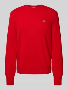 Sweter z dzianiny o kroju regular fit z czystej wełny - Swetry męskie - miniaturka - grafika 1