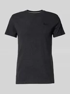 Koszulki męskie - T-shirt z wyhaftowanym logo - miniaturka - grafika 1