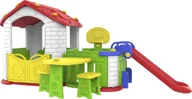Place zabaw - Joko Domek ogrodowy ze zjeżdżalnią, koszykówką oraz ogródkiem ze stolikiem 5w1 dla dzieci - miniaturka - grafika 1
