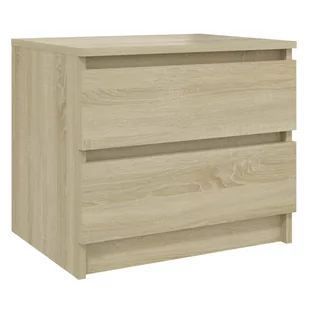 vidaXL Szafka nocna, dąb sonoma, 50x39x43,5 cm, płyta wiórowa - Szafki nocne - miniaturka - grafika 1