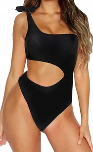 Strój jednoczęściowy kostium kąpielowy monokini czarny na plażę bikini - Stroje kąpielowe Strój jednoczęściowy kostium kąpielowy monokini czarny na plażę bikini - Stroje kąpielowe - miniaturka - grafika 1