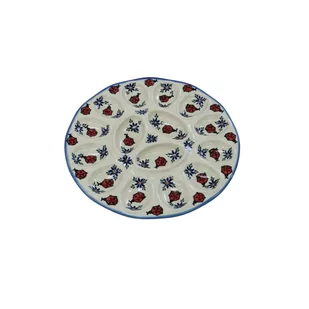 Ceramiczny talerz do jaj Ceramika Bolesławiec - Dekoratorstwo - miniaturka - grafika 1