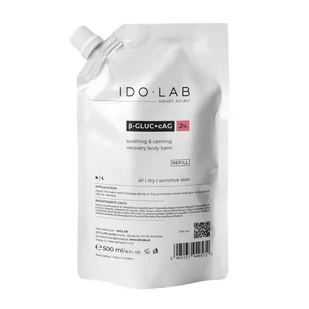 Ido Lab B-Gluc + cAG Intensywnie nawilżający i łagodzący krem do ciała refill 500ml - Balsamy i kremy do ciała - miniaturka - grafika 1
