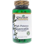 Suplementy naturalne - SWANSON Kwercetyna (Quercetin) 475 mg - 60 kapsułek - miniaturka - grafika 1