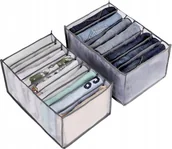 Meble modułowe i akcesoria - 2X Organizer Do Szafy Szuflady Separator Do Przechowywania Spodni Ubrania - miniaturka - grafika 1