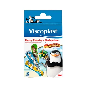 3M PINGWINY Z MADAGASKARU PLASTRY 10 SZTUK UU004241582 - Apteczki i materiały opatrunkowe - miniaturka - grafika 1