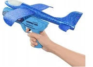 Samoloty i helikoptery - WYRZUTNIA SAMOLOTÓW ZE ŚWIATŁEM RZUTKA samolot LED - miniaturka - grafika 1