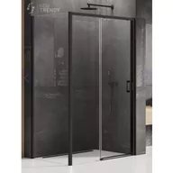 Kabiny prysznicowe - New Trendy K-1305 KABINA PRIME BLACK PROSTOKĄTNA PRZY$406CIENNA P 100x80x200 CZYSTE 6mm ACTIVE SHIELD - miniaturka - grafika 1