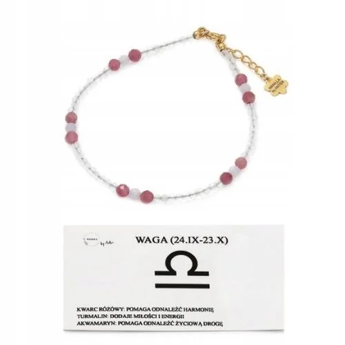 Bransoletka znak zodiaku waga