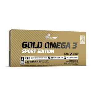 Olimp Sport Nutrition Kwasy tłuszczowe Gold Omega3 Sport Edition 120kaps - Produkty specjalne dla sportowców - miniaturka - grafika 1