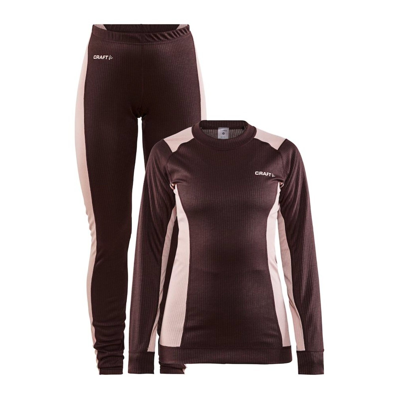 Damski zestaw termiczny Craft Core Dry Baselayer Dark Plum/Charm S