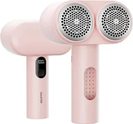 Golarki do ubrań - GOLARKA DO UBRAŃ SWETRÓW RÓŻOWA DWIE GŁOWICE AKUMULATOROWA DUŻA MOCNA - miniaturka - grafika 1