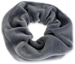 SZARA OWIJKA SCRUNCHIE DO WŁOSÓW kolor szary bawełna koło do włosów klasyczne elastyczne (cj2150) - Ozdoby do włosów - miniaturka - grafika 1
