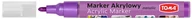Markery permanentne - Toma Marker akrylowy TO-402 2,5mm metaliczny fioletowy 9338 - miniaturka - grafika 1