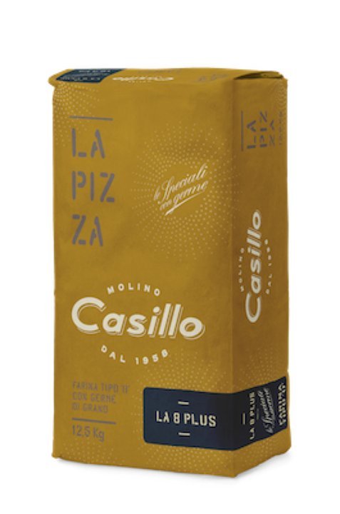 CASILLO Mąka Premium Typ 0 Plus 12,5 kg - mąka typu 0 z kiełkami pszenicy do pizzy