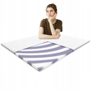 Materac nawierzchniowy 140x200 Hilding Bass piankowy H3 twardy Cashmere - Materace - miniaturka - grafika 1